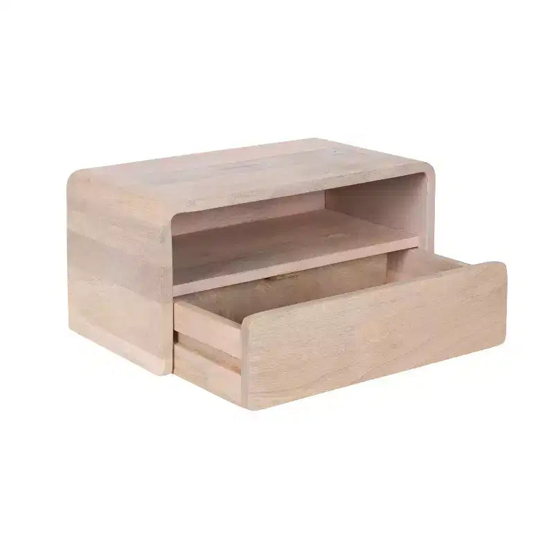 Table d'appoint flottante Kato, 18x10x9, Blanche