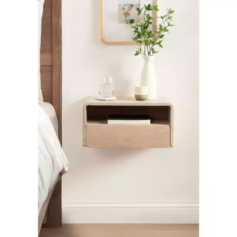 Table d'appoint flottante Kato, 18x10x9, Blanche