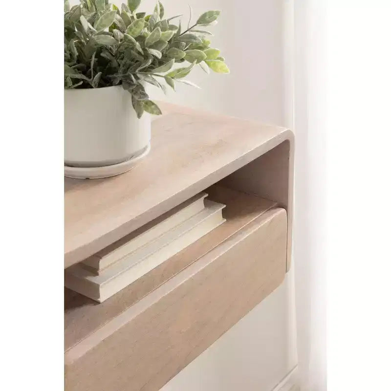 Table d'appoint flottante Kato, 18x10x9, Blanche
