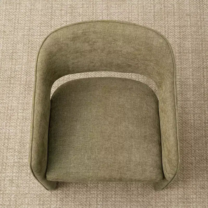Chaises de salle à manger modernes de 8 pièces, sièges de cuisine entièrement rembourrés en tissu, chaises de salle à manger avec accoudoir intégré et piètement design