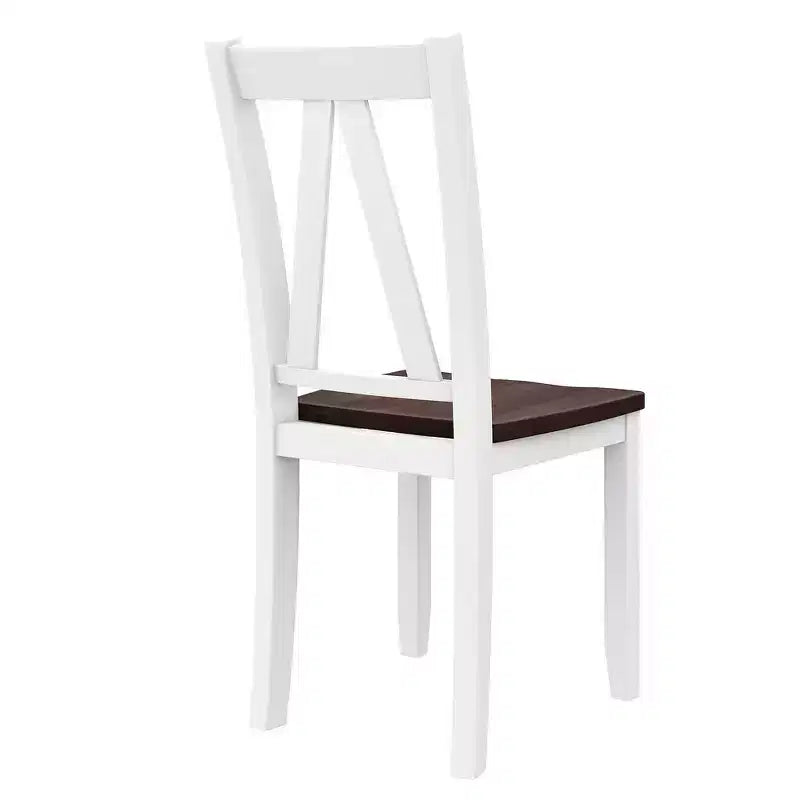 Table de Salle à Manger 6 Pièces en Bois pour 6 Personnes, Table de Cuisine Rectangulaire et 4 Chaises Latérales, Long Banc