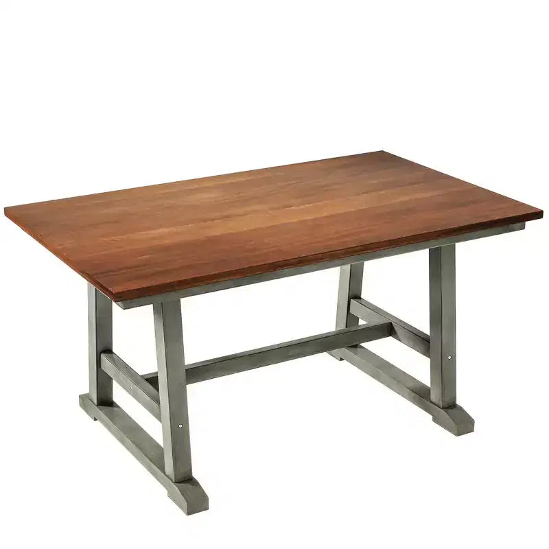 Table de Salle à Manger 6 Pièces en Bois pour 6 Personnes, Table de Cuisine Rectangulaire et 4 Chaises Latérales, Long Banc