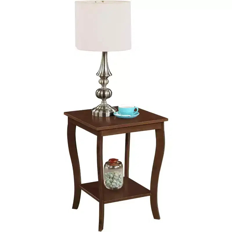 Table d'appoint carrée en bois, plateau de table, 1 pièce