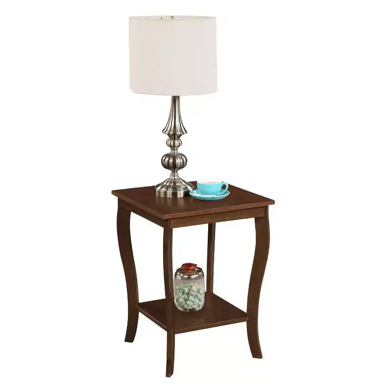 Table d'appoint carrée en bois, plateau de table, 1 pièce