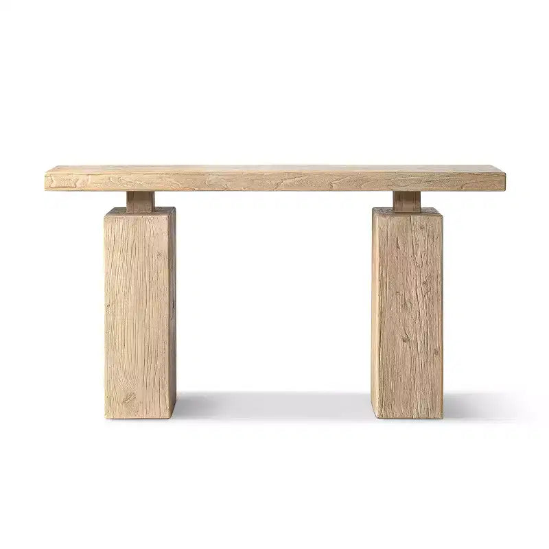 Table console Calder 45 en orme massif recyclé