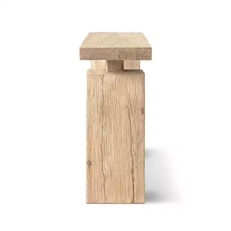 Table console Calder 45 en orme massif recyclé