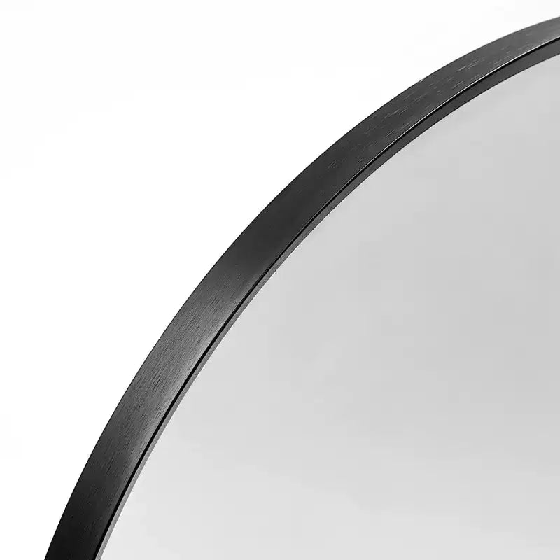 Miroir mural de salle de bain arqué en aluminium moderne Achara