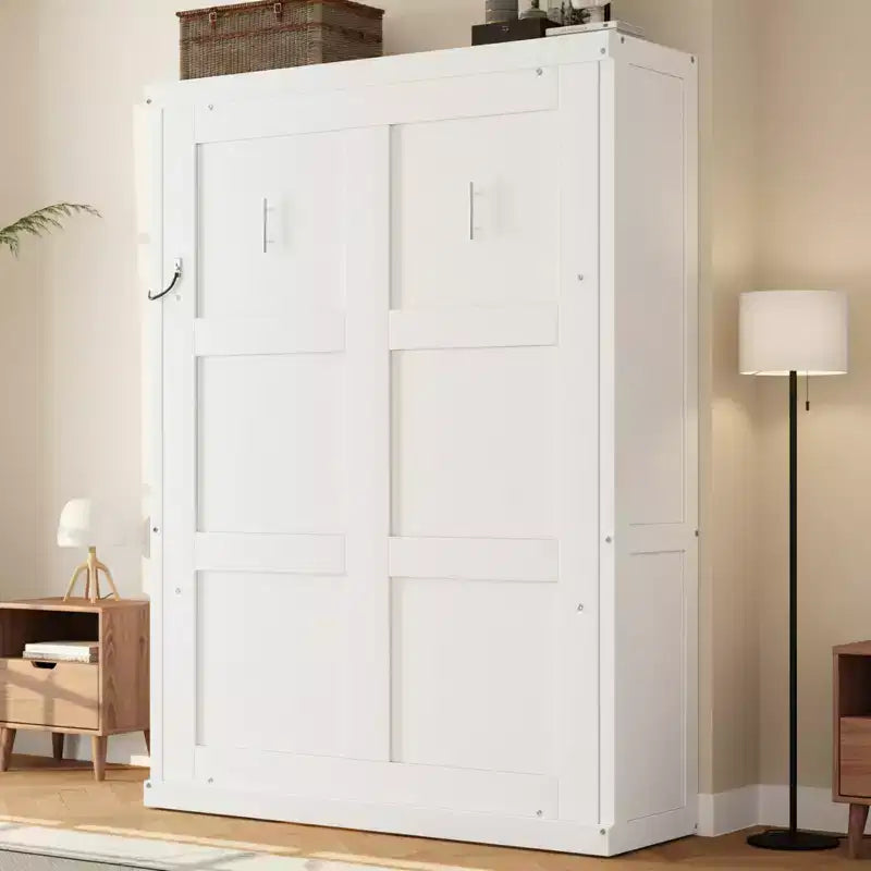 Lit escamotable avec armoire rabattable