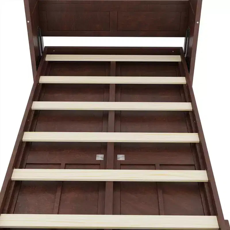 Lit escamotable avec armoire rabattable