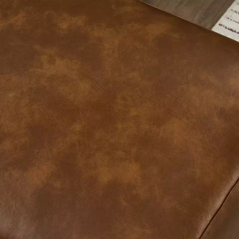 Melvin Causeuse Rembourrée en Faux Cuir Style Moderne du Milieu du Siècle 78,5