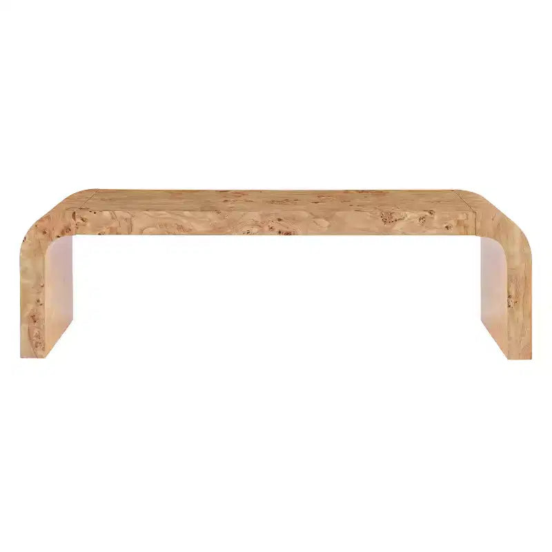 Table basse moderne Arden Cascade à bords incurvés