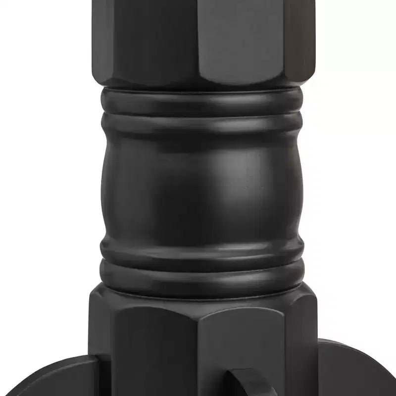 5 pièces Thorton Farmhouse table à manger ronde 40" noire