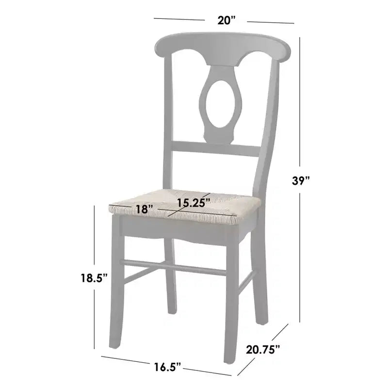 5 pièces Thorton Farmhouse table à manger ronde 40" noire