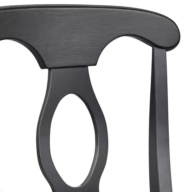 5 pièces Thorton Farmhouse table à manger ronde 40" noire