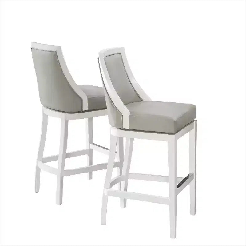 Tabourets de bar hauts Ellie avec dossier